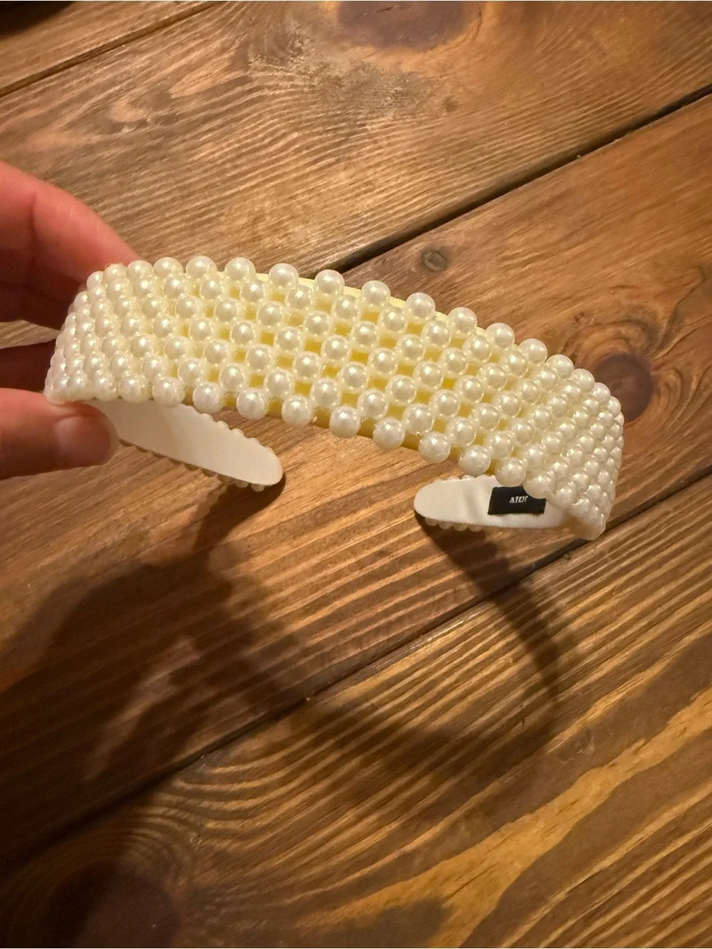 J. Crew Wide Faux Pearl Headband